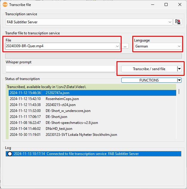 FAB Subtitler BCAST XCD
