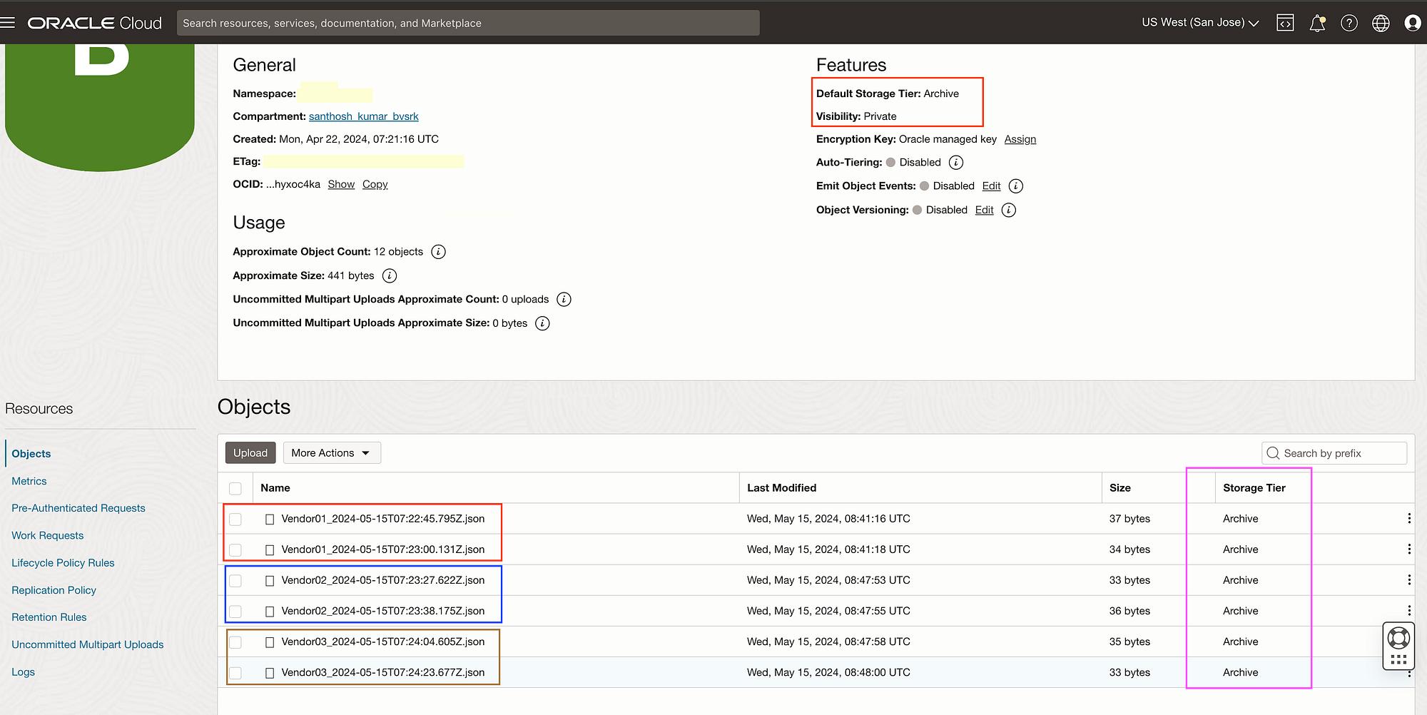 Oracle Cloud Infrastructure Archive Storage